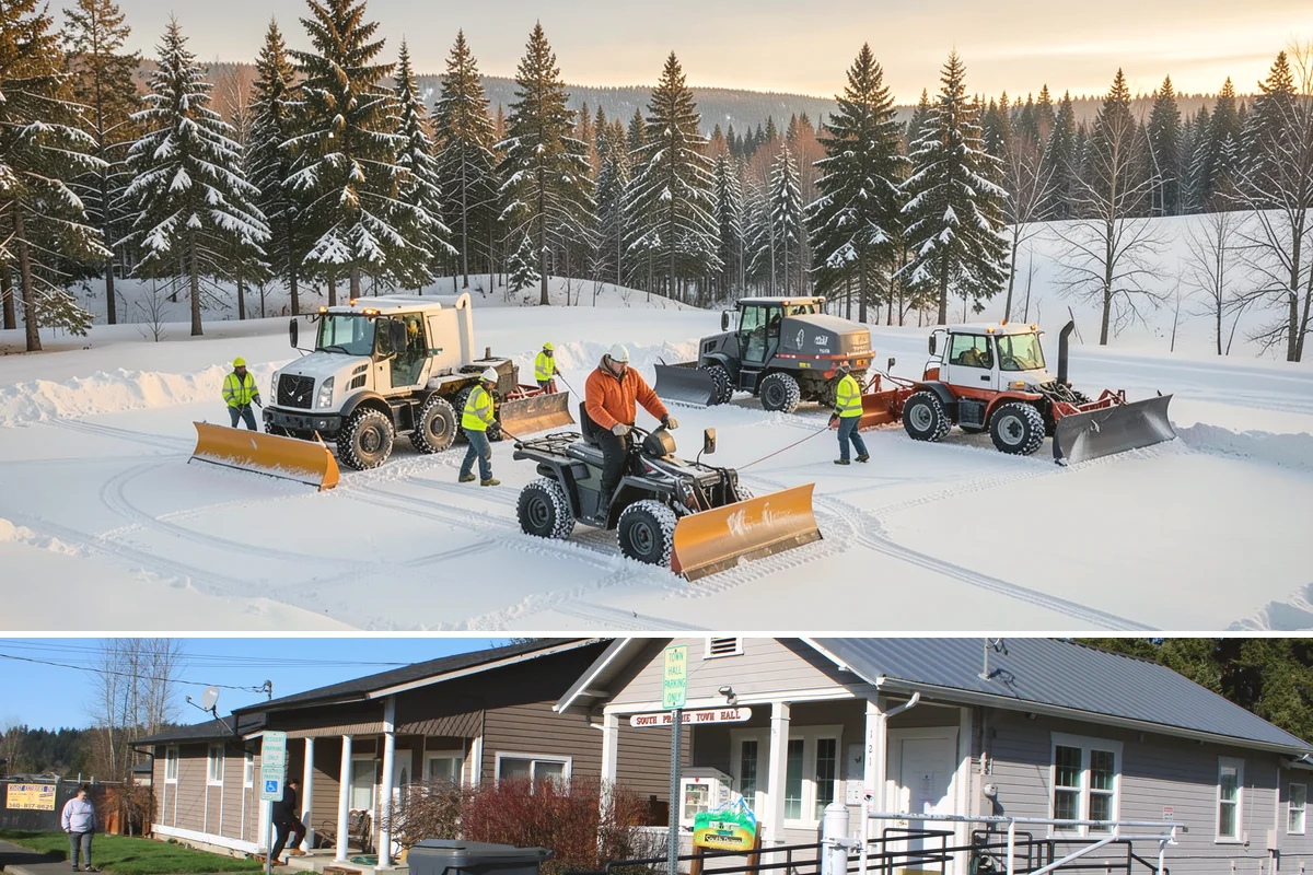 Meter Access Clearing in South Prairie, Pierce County, WA - Meter access matters throughout the coldest stretch, from the first December freeze through the lingering ice of February.