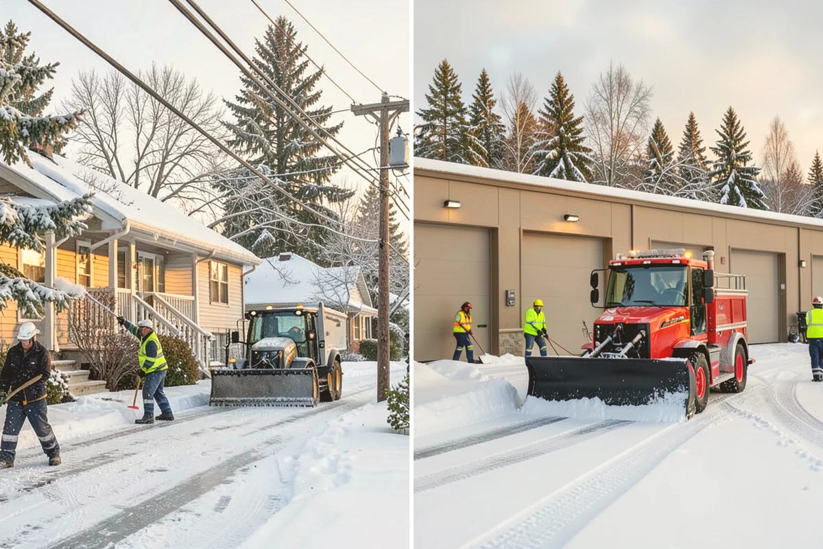 Mobile Home Snow Removal in Algona, King County, WA - We assess lane width, unit spacing, and utility locations