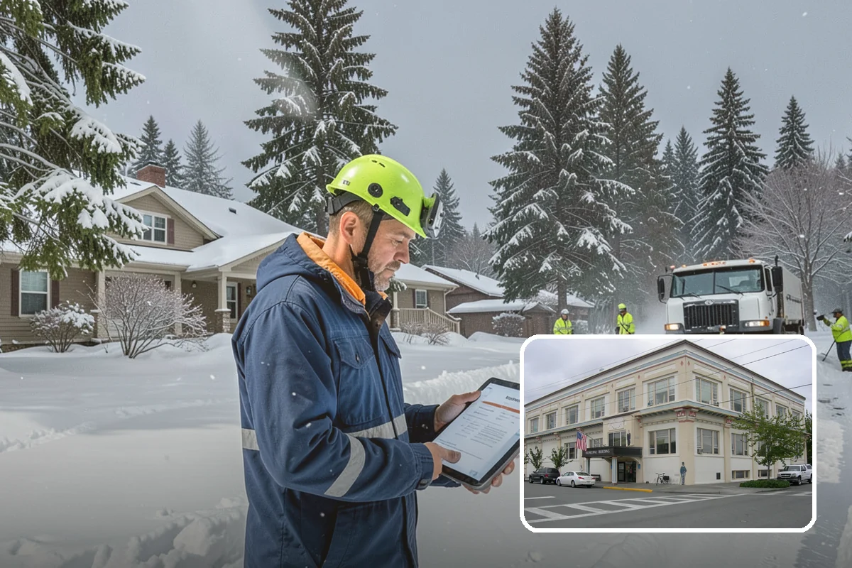 Mobile Home Snow Removal in Anacortes, Skagit County, WA - Sizes equipment to tight community lanes and lots