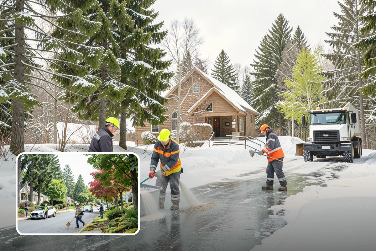 Mobile Home Snow Removal in Beaux Arts Village, King County, WA - Sizes equipment to tight community lanes and lots