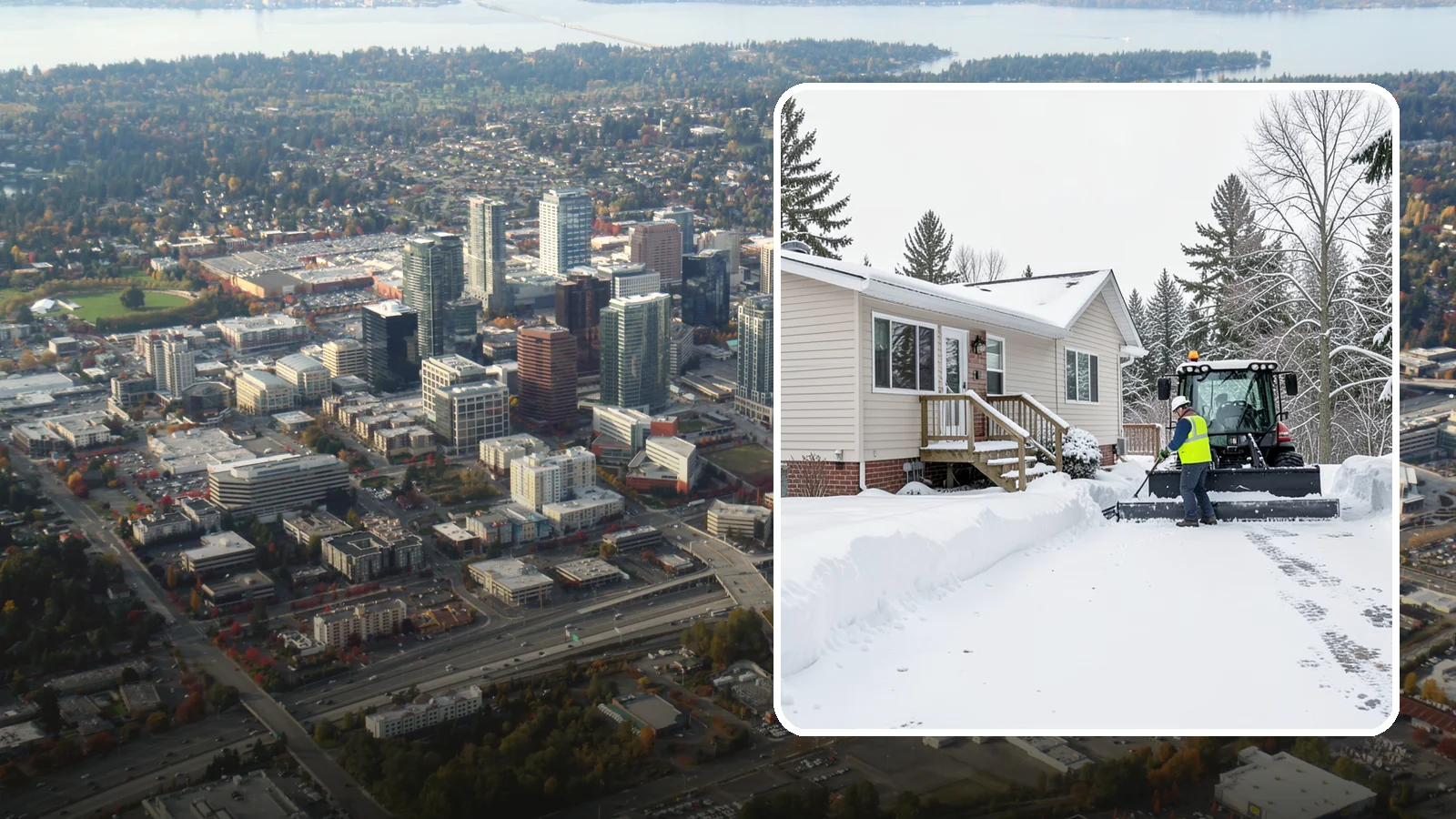 Mobile Home Snow Removal in Bellevue, King County, WA - We clear driveways, steps, and skirted access for mobile and manufactured homes across Western Washington communities.