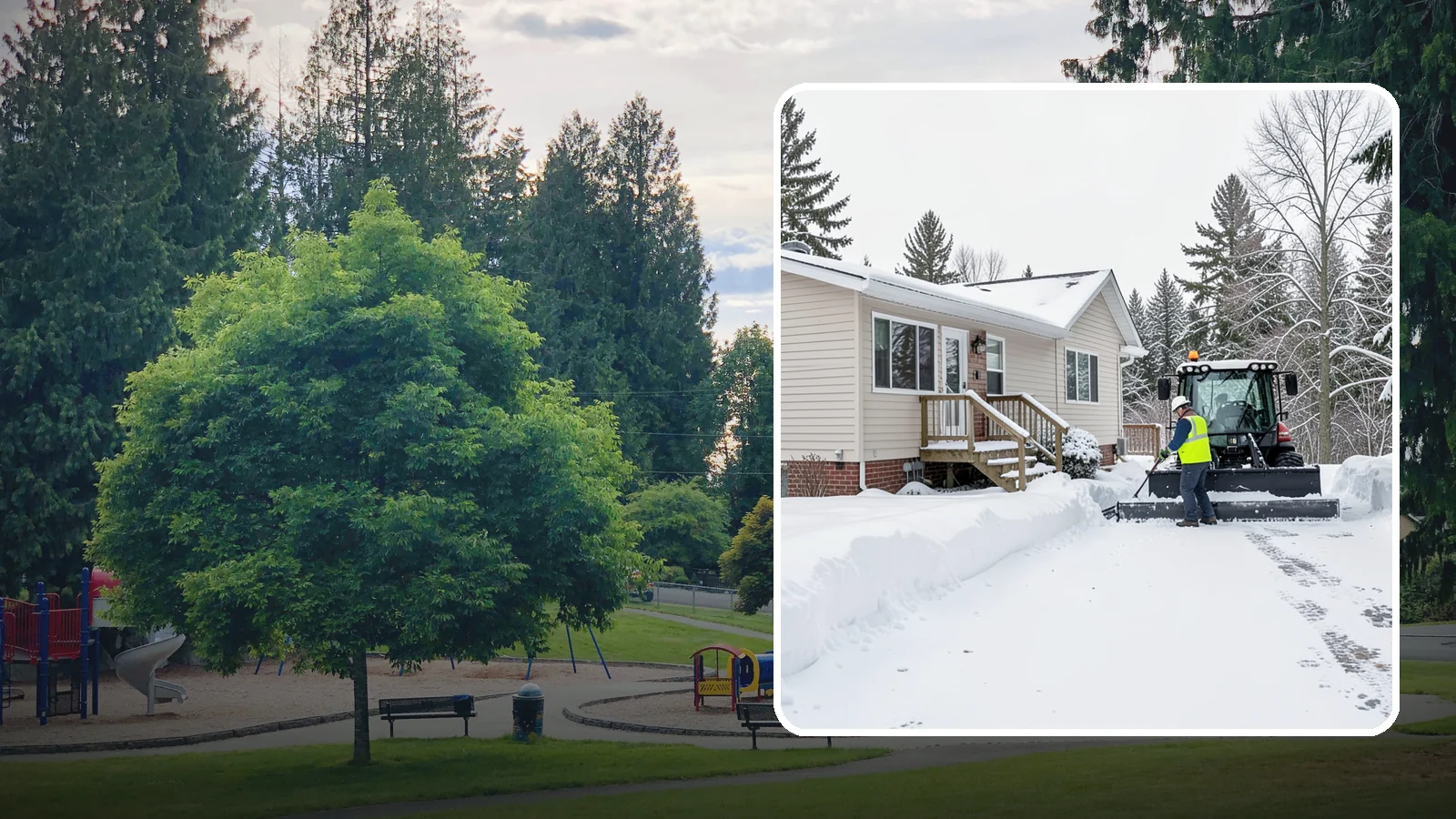 Mobile Home Snow Removal in Bonney Lake, Pierce County, WA - We clear driveways, steps, and skirted access for mobile and manufactured homes across Western Washington communities.