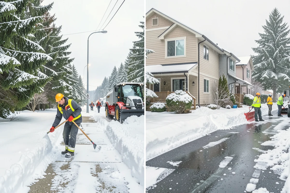 Mobile Home Snow Removal in Bothell, King County, WA - We assess lane width, unit spacing, and utility locations