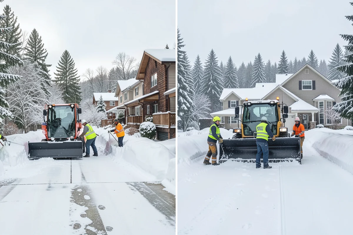 Mobile Home Snow Removal in Buckley, Pierce County, WA - We assess lane width, unit spacing, and utility locations