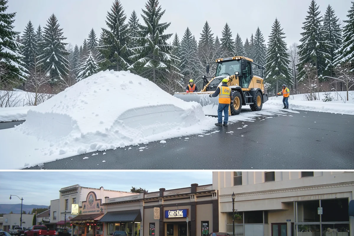 Mobile Home Snow Removal in Burlington, Skagit County, WA - Service is most needed the moment snow accumulates and during the icy overnight refreezes common in low valley communities.
