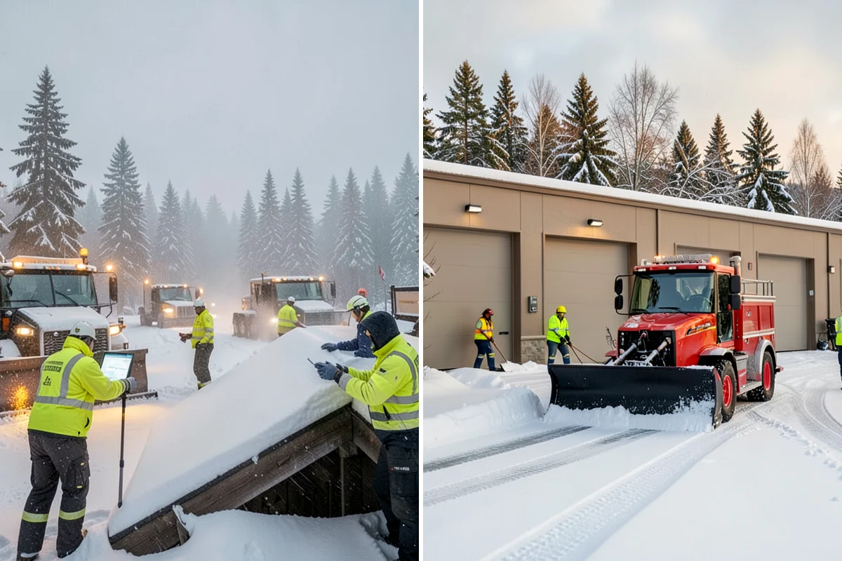 Mobile Home Snow Removal in Clyde Hill, King County, WA - We assess lane width, unit spacing, and utility locations