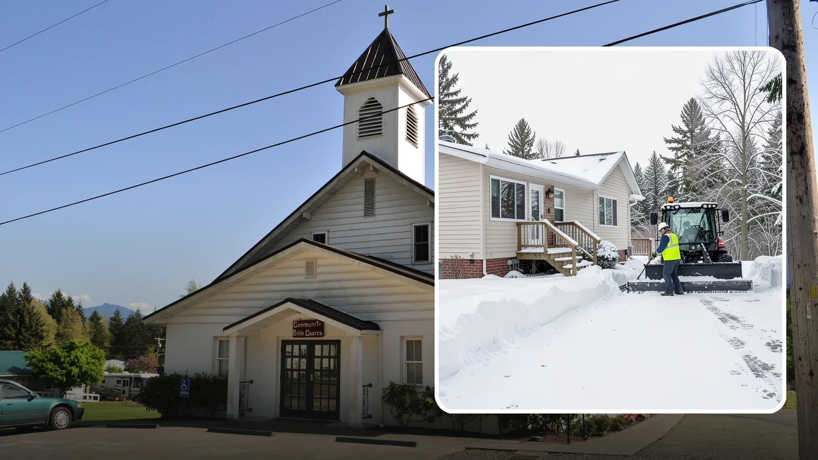Mobile Home Snow Removal in Concrete, Skagit County, WA - We clear driveways, steps, and skirted access for mobile and manufactured homes across Western Washington communities.