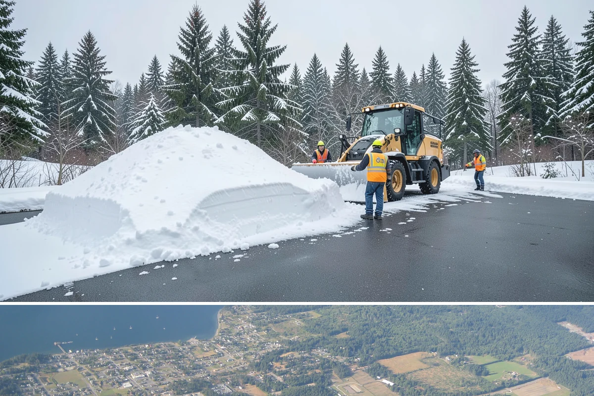 Mobile Home Snow Removal in Coupeville, Island County, WA - Service is most needed the moment snow accumulates and during the icy overnight refreezes common in low valley communities.