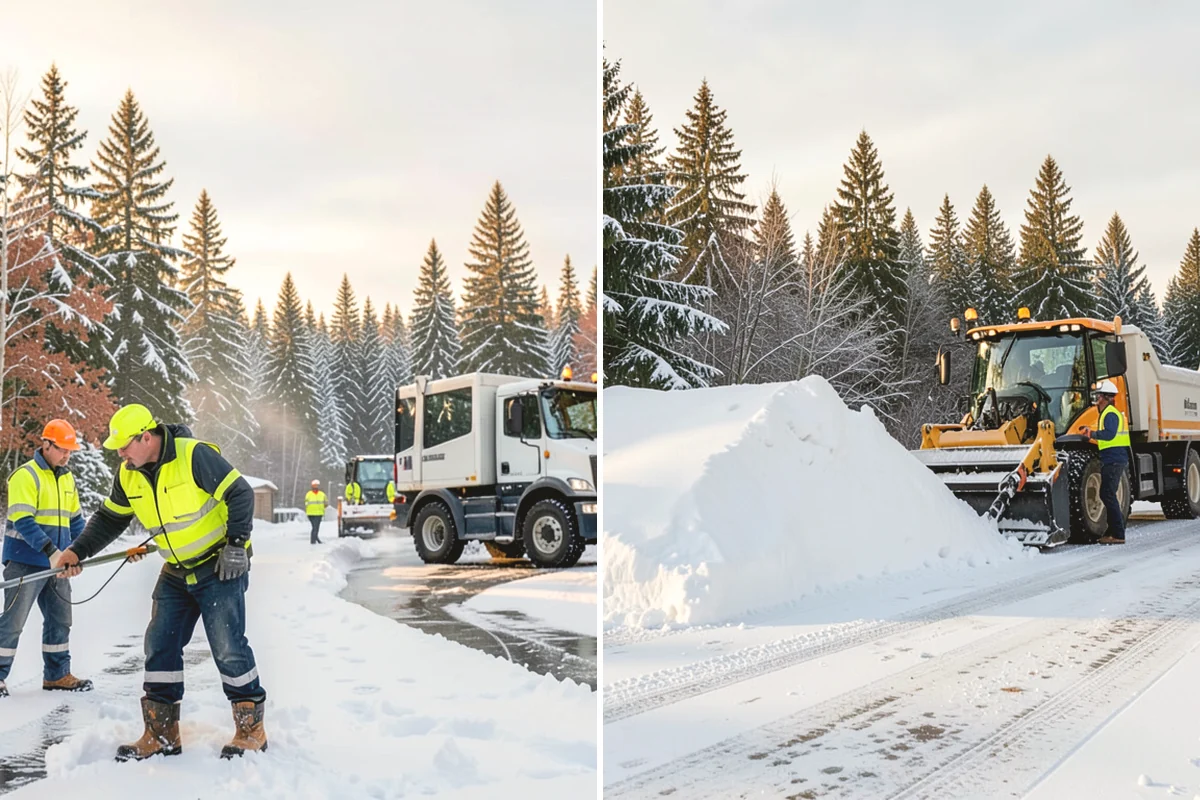 Mobile Home Snow Removal in Covington, King County, WA - We assess lane width, unit spacing, and utility locations