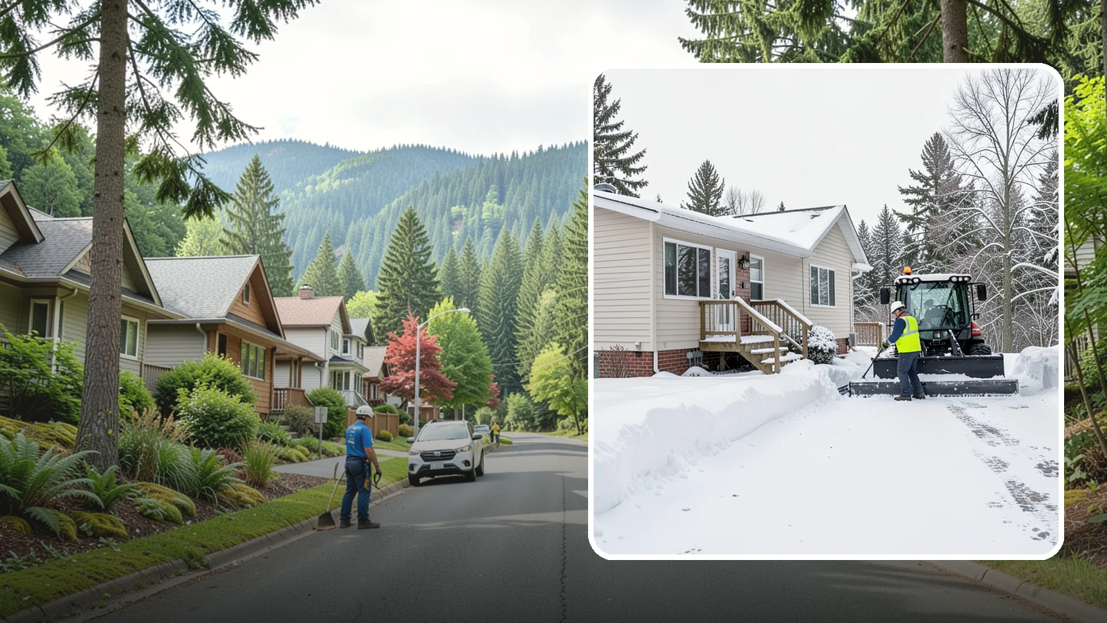 Mobile Home Snow Removal in Darrington, Snohomish County, WA - We clear driveways, steps, and skirted access for mobile and manufactured homes across Western Washington communities.