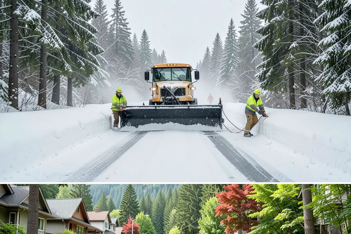 Mobile Home Snow Removal in Darrington, Snohomish County, WA - Service is most needed the moment snow accumulates and during the icy overnight refreezes common in low valley communities.