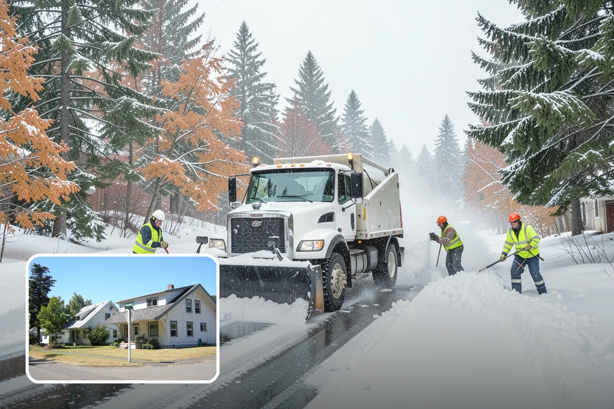 Mobile Home Snow Removal in DuPont, Pierce County, WA - Sizes equipment to tight community lanes and lots