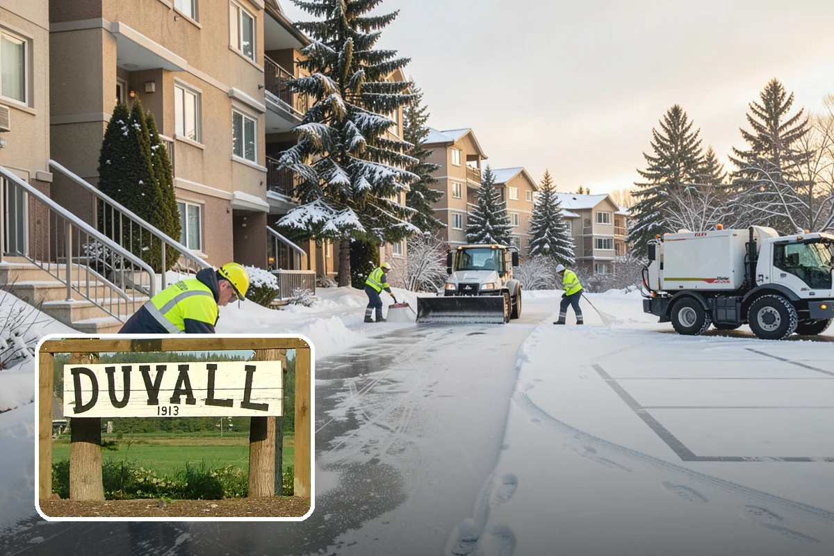 Mobile Home Snow Removal in Duvall, King County, WA - Sizes equipment to tight community lanes and lots