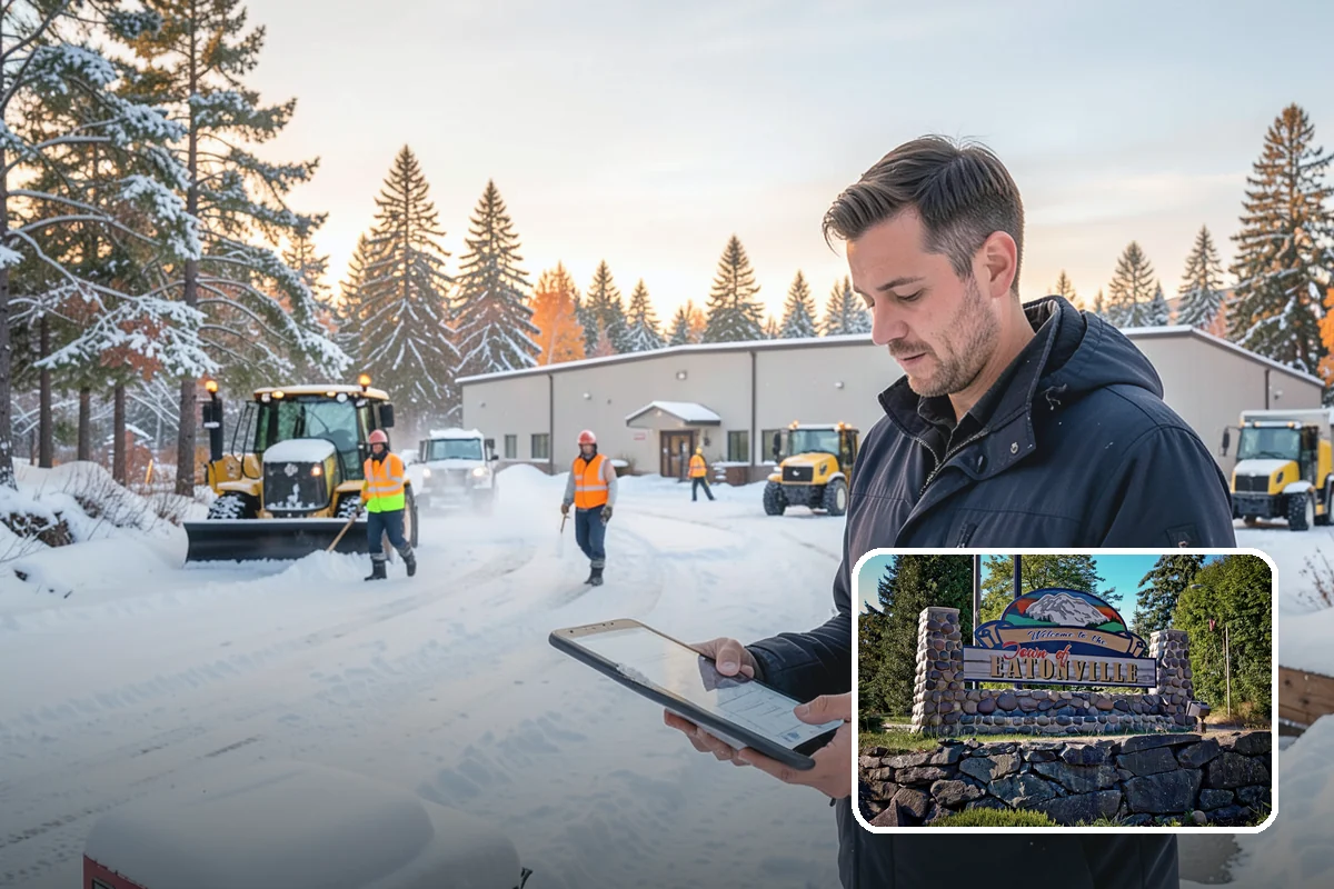 Mobile Home Snow Removal in Eatonville, Pierce County, WA - Sizes equipment to tight community lanes and lots