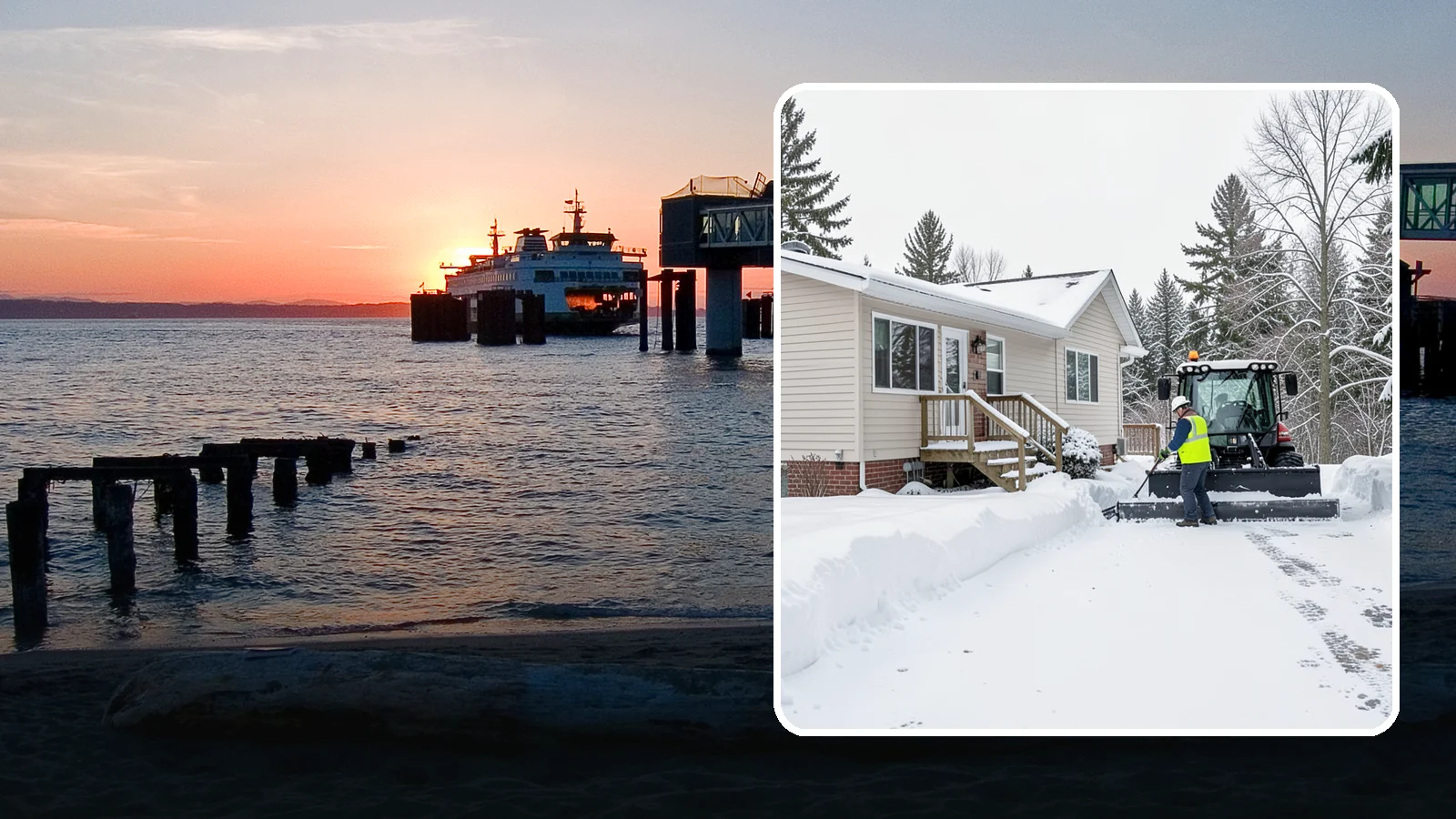 Mobile Home Snow Removal in Edmonds, Snohomish County, WA - We clear driveways, steps, and skirted access for mobile and manufactured homes across Western Washington communities.
