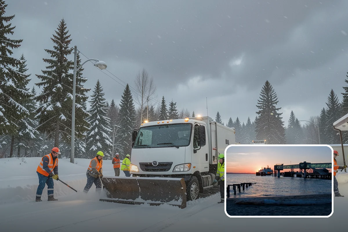 Mobile Home Snow Removal in Edmonds, Snohomish County, WA - Sizes equipment to tight community lanes and lots