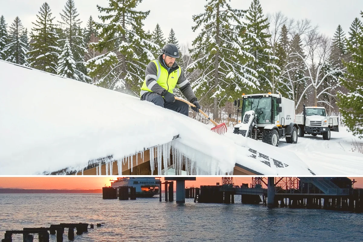 Mobile Home Snow Removal in Edmonds, Snohomish County, WA - Service is most needed the moment snow accumulates and during the icy overnight refreezes common in low valley communities.