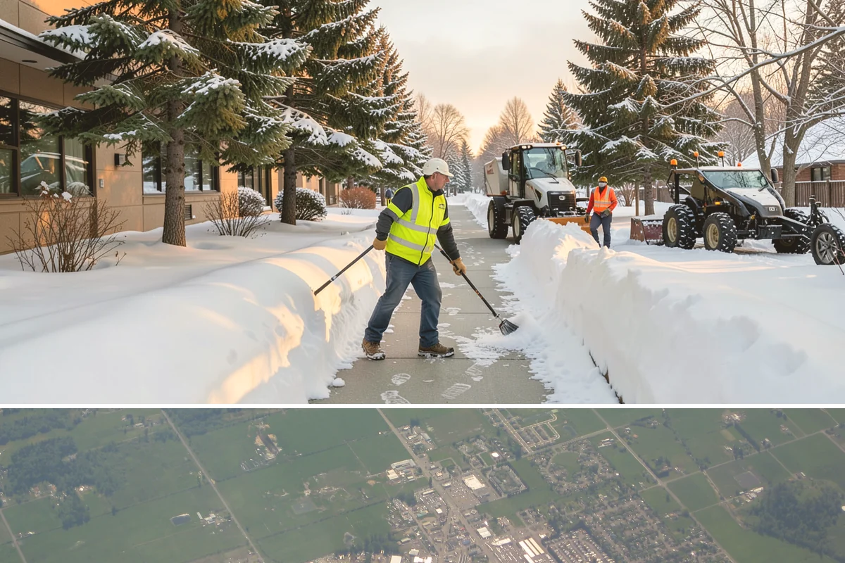 Mobile Home Snow Removal in Enumclaw, King County, WA - Service is most needed the moment snow accumulates and during the icy overnight refreezes common in low valley communities.