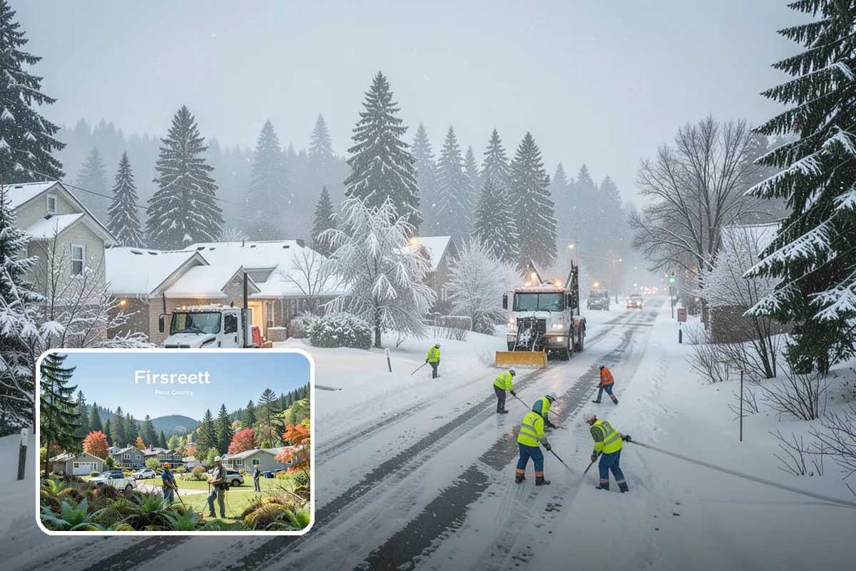 Mobile Home Snow Removal in Fircrest, Pierce County, WA - Sizes equipment to tight community lanes and lots