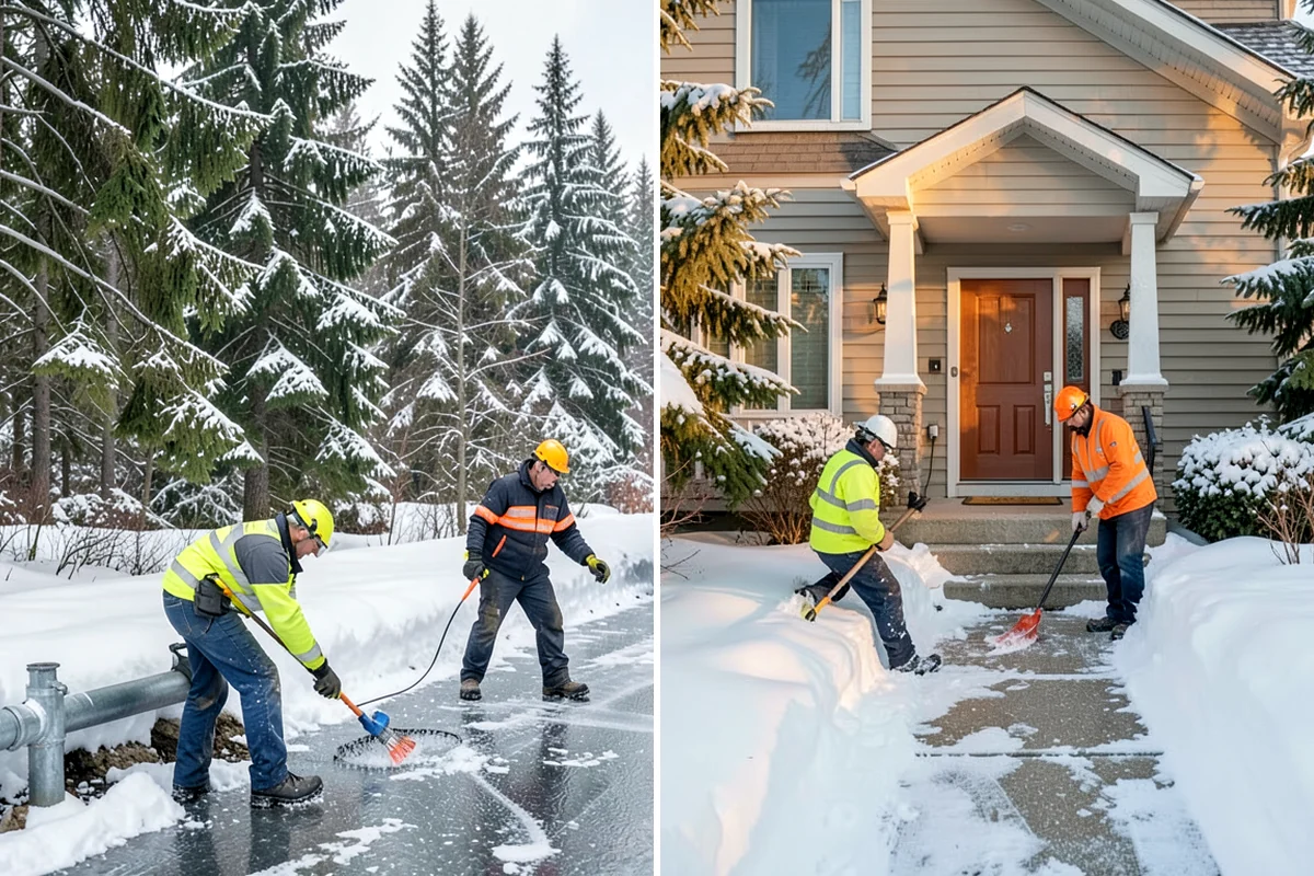Mobile Home Snow Removal in Fircrest, Pierce County, WA - We assess lane width, unit spacing, and utility locations