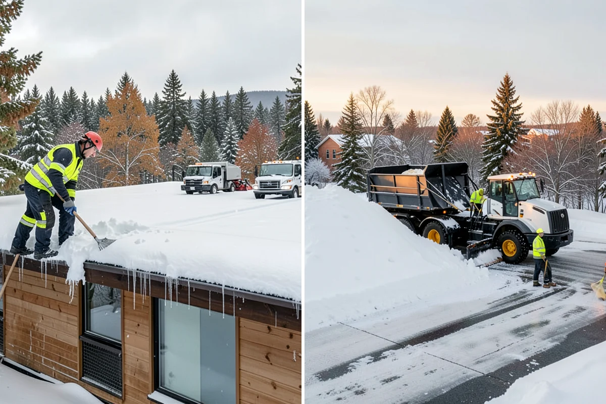 Mobile Home Snow Removal in Gig Harbor, Pierce County, WA - We assess lane width, unit spacing, and utility locations