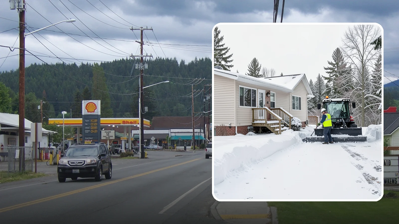 Mobile Home Snow Removal in Granite Falls, Snohomish County, WA - We clear driveways, steps, and skirted access for mobile and manufactured homes across Western Washington communities.