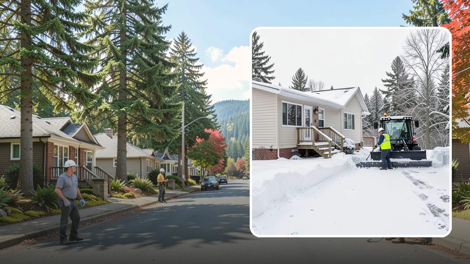 Mobile Home Snow Removal in Hunts Point, King County, WA - We clear driveways, steps, and skirted access for mobile and manufactured homes across Western Washington communities.