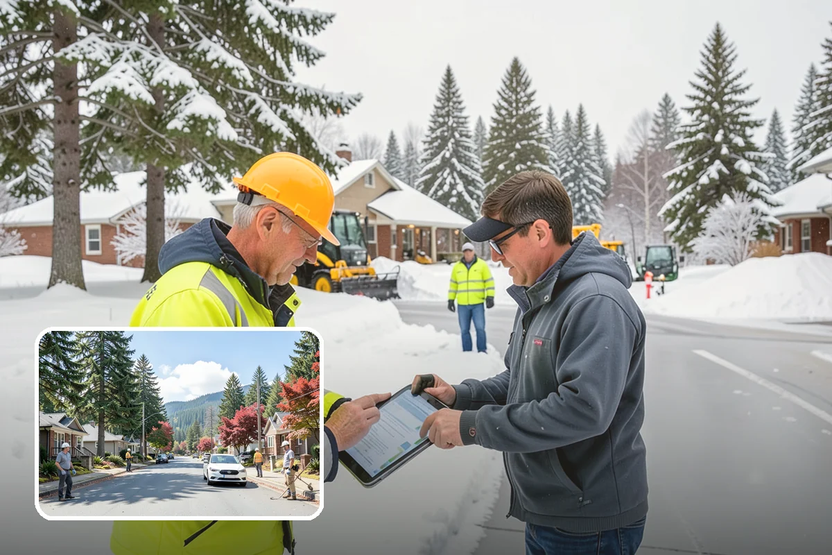 Mobile Home Snow Removal in Hunts Point, King County, WA - Sizes equipment to tight community lanes and lots