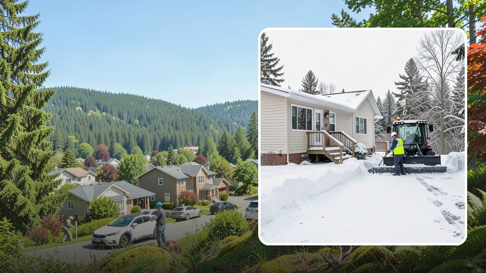 Mobile Home Snow Removal in Index, Snohomish County, WA - We clear driveways, steps, and skirted access for mobile and manufactured homes across Western Washington communities.