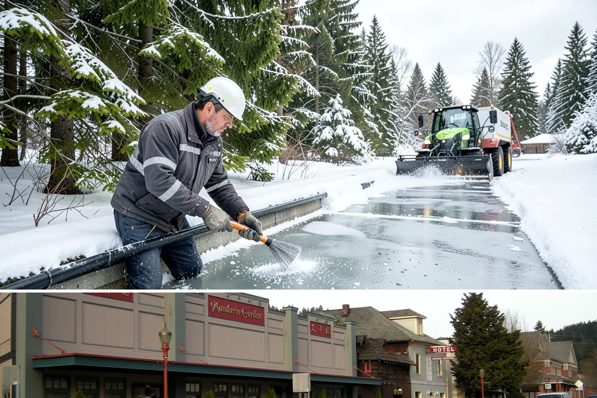 Mobile Home Snow Removal in Issaquah, King County, WA - Service is most needed the moment snow accumulates and during the icy overnight refreezes common in low valley communities.