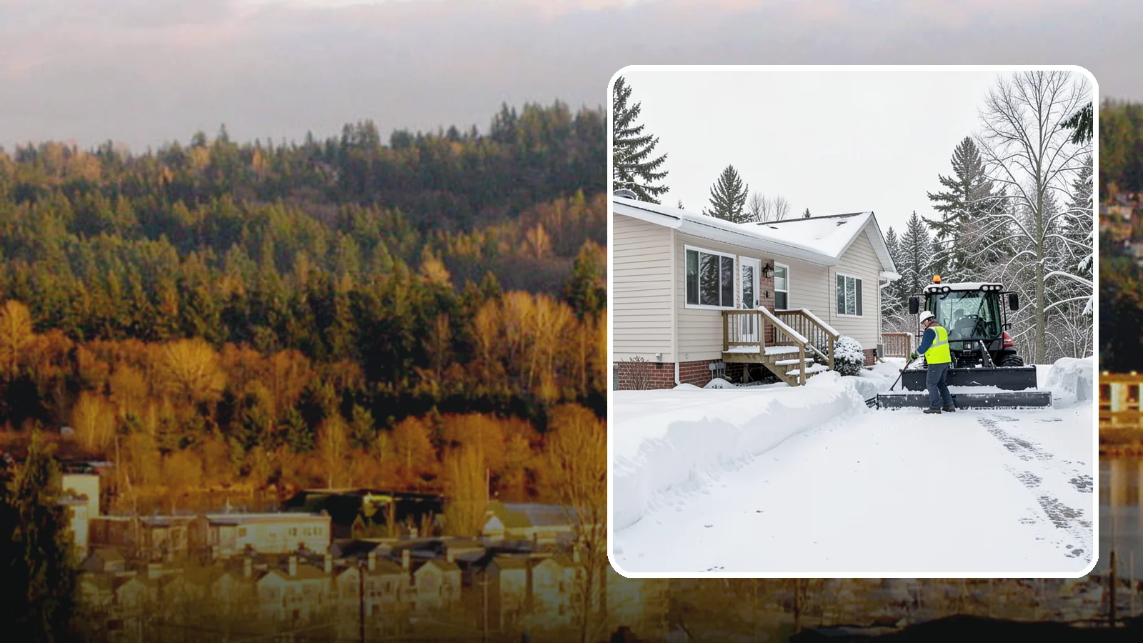 Mobile Home Snow Removal in Kenmore, King County, WA - We clear driveways, steps, and skirted access for mobile and manufactured homes across Western Washington communities.