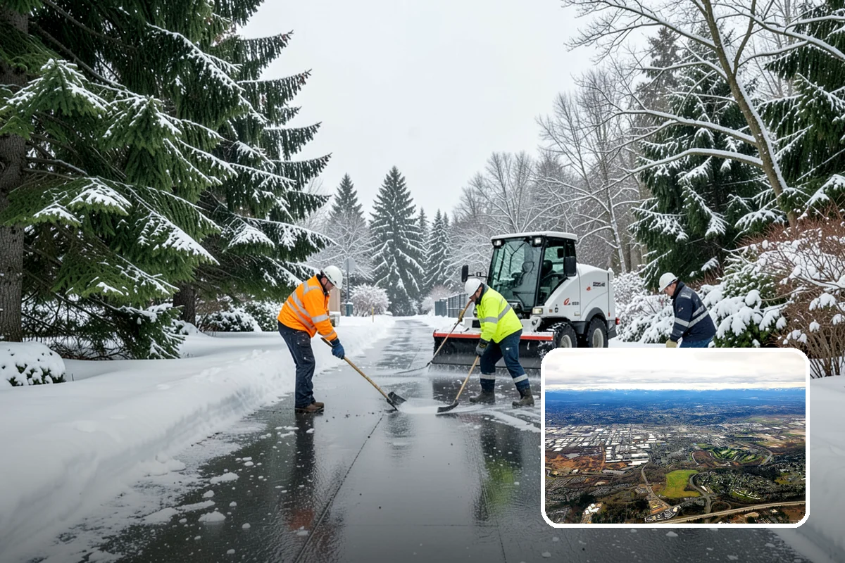 Mobile Home Snow Removal in Kent, King County, WA - Sizes equipment to tight community lanes and lots
