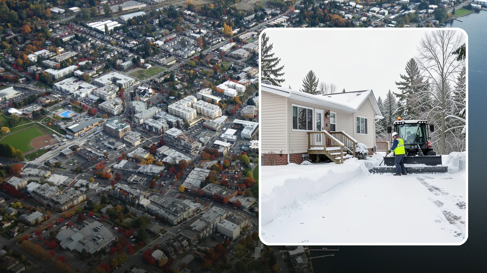 Mobile Home Snow Removal in Kirkland, King County, WA - We clear driveways, steps, and skirted access for mobile and manufactured homes across Western Washington communities.