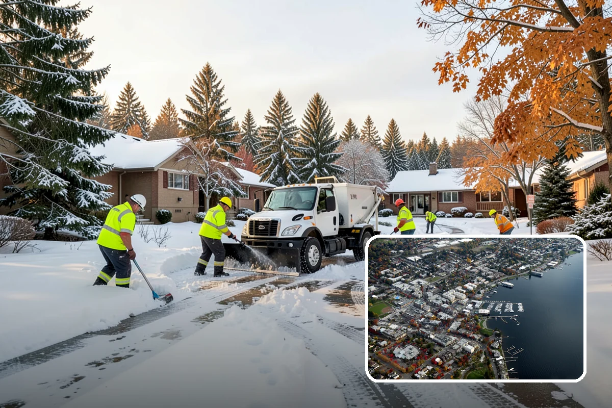 Mobile Home Snow Removal in Kirkland, King County, WA - Sizes equipment to tight community lanes and lots