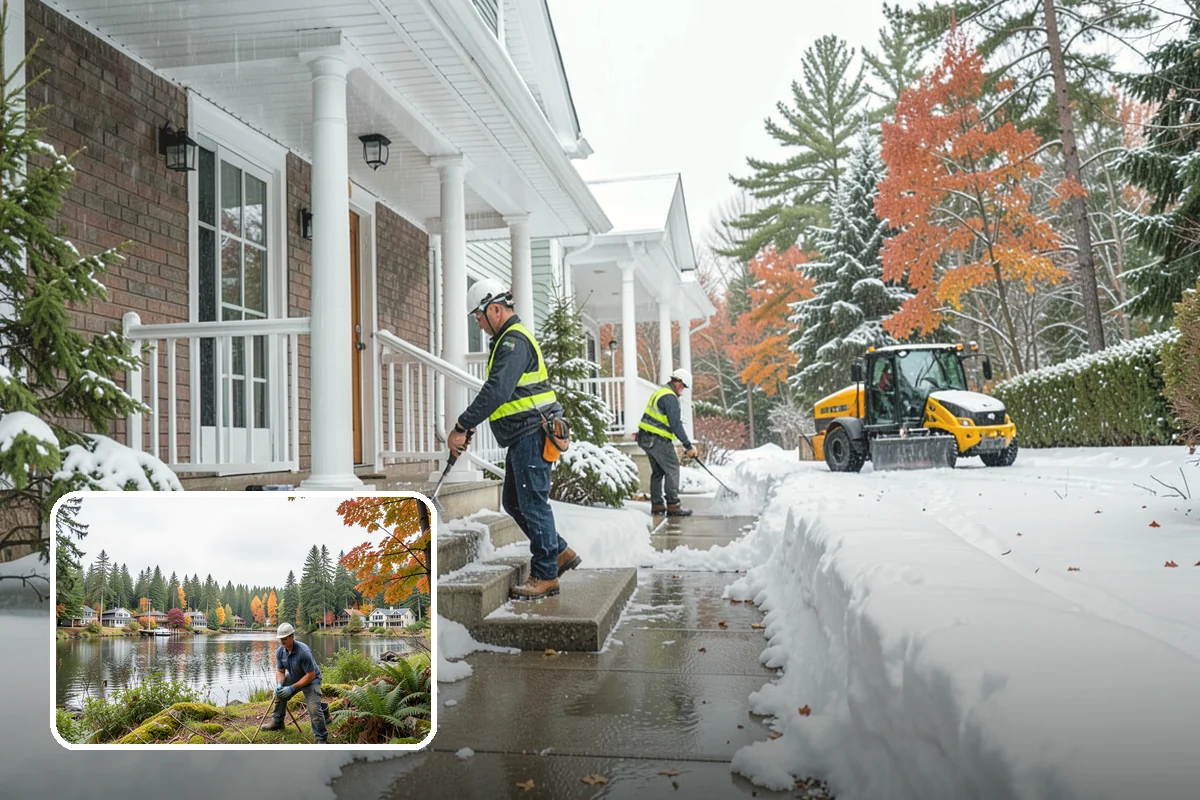 Mobile Home Snow Removal in La Conner, Skagit County, WA - Sizes equipment to tight community lanes and lots
