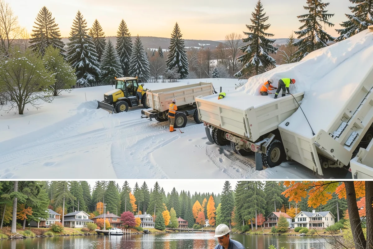 Mobile Home Snow Removal in La Conner, Skagit County, WA - Service is most needed the moment snow accumulates and during the icy overnight refreezes common in low valley communities.