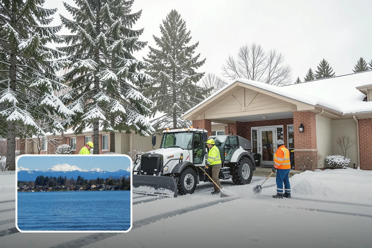 Mobile Home Snow Removal in Lake Stevens, Snohomish County, WA - Sizes equipment to tight community lanes and lots