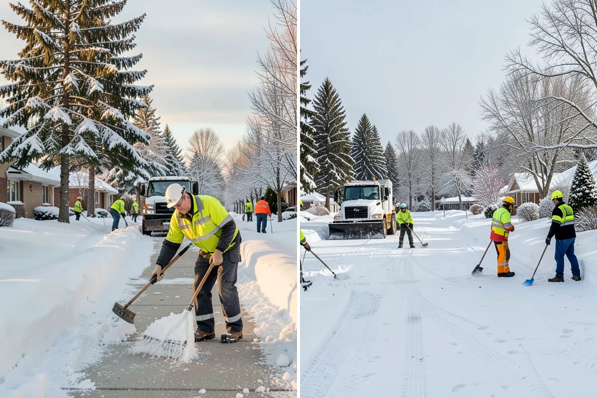 Mobile Home Snow Removal in Lakewood, Pierce County, WA - We assess lane width, unit spacing, and utility locations