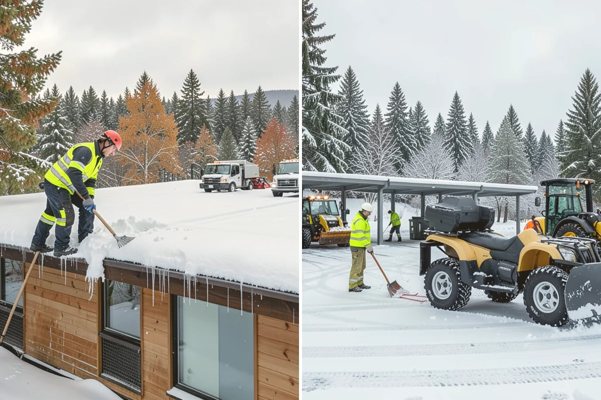 Mobile Home Snow Removal in Langley, Island County, WA - We assess lane width, unit spacing, and utility locations
