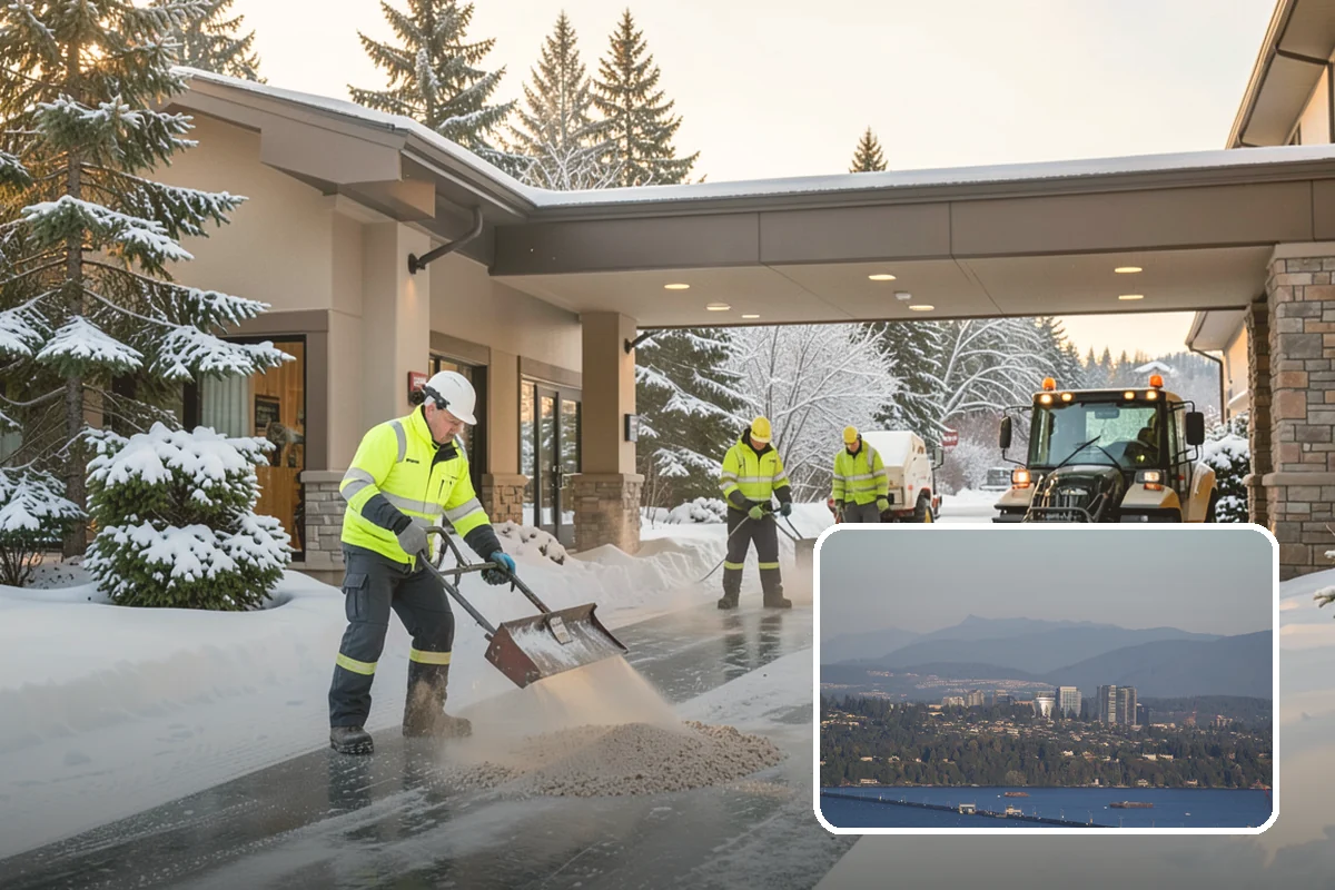 Mobile Home Snow Removal in Medina, King County, WA - Sizes equipment to tight community lanes and lots
