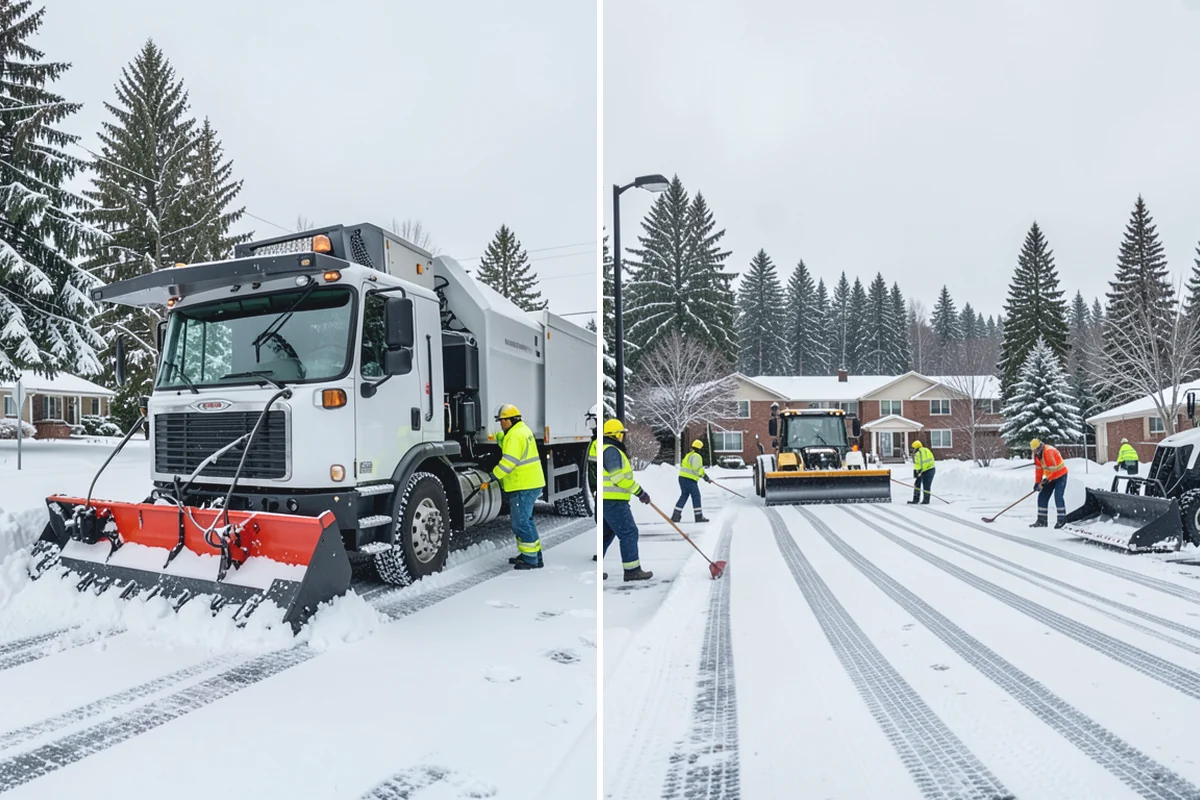 Mobile Home Snow Removal in Medina, King County, WA - We assess lane width, unit spacing, and utility locations