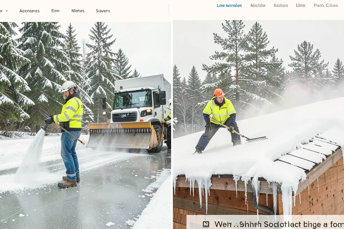 Mobile Home Snow Removal in Milton, King County, WA - We assess lane width, unit spacing, and utility locations