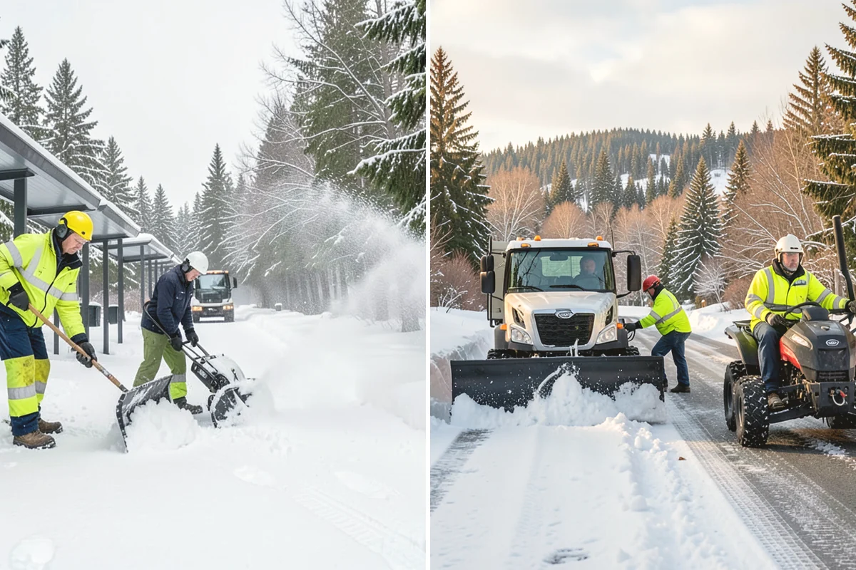 Mobile Home Snow Removal in Monroe, Snohomish County, WA - We assess lane width, unit spacing, and utility locations