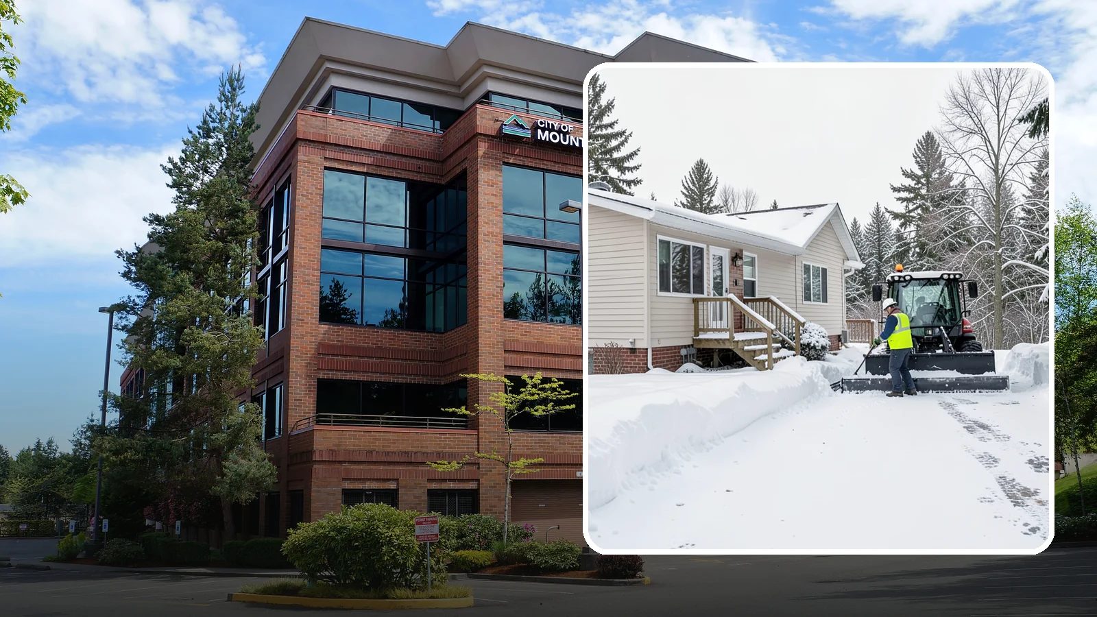 Mobile Home Snow Removal in Mountlake Terrace, Snohomish County, WA - We clear driveways, steps, and skirted access for mobile and manufactured homes across Western Washington communities.