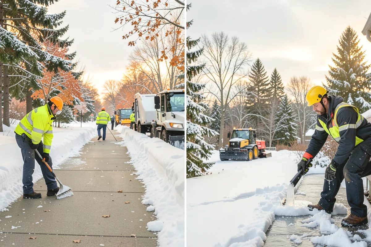 Mobile Home Snow Removal in Mountlake Terrace, Snohomish County, WA - We assess lane width, unit spacing, and utility locations