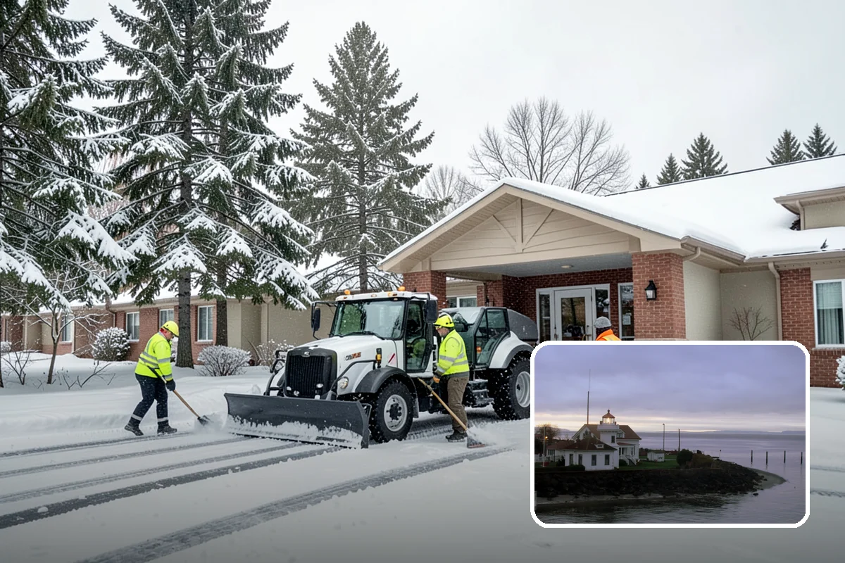 Mobile Home Snow Removal in Mukilteo, Snohomish County, WA - Sizes equipment to tight community lanes and lots