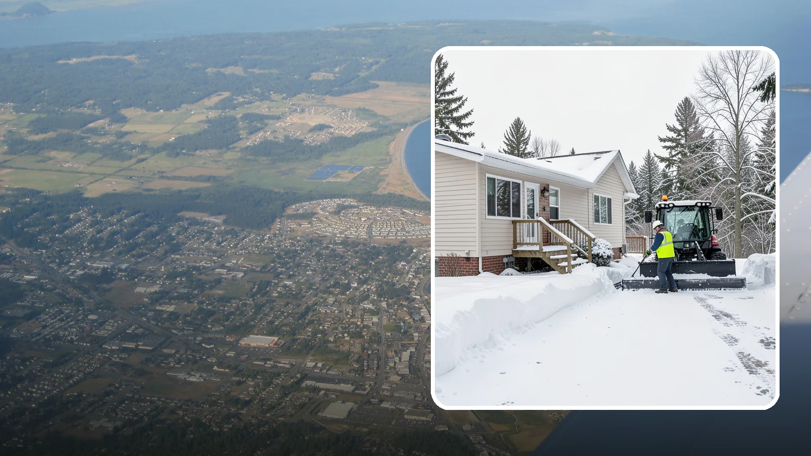 Mobile Home Snow Removal in Oak Harbor, Island County, WA - We clear driveways, steps, and skirted access for mobile and manufactured homes across Western Washington communities.
