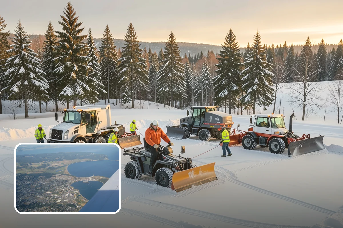 Mobile Home Snow Removal in Oak Harbor, Island County, WA - Sizes equipment to tight community lanes and lots