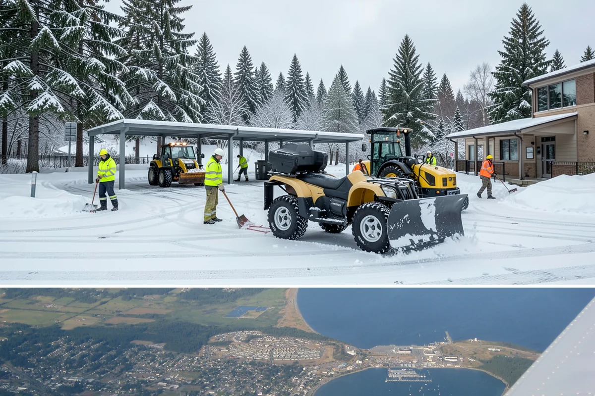 Mobile Home Snow Removal in Oak Harbor, Island County, WA - Service is most needed the moment snow accumulates and during the icy overnight refreezes common in low valley communities.