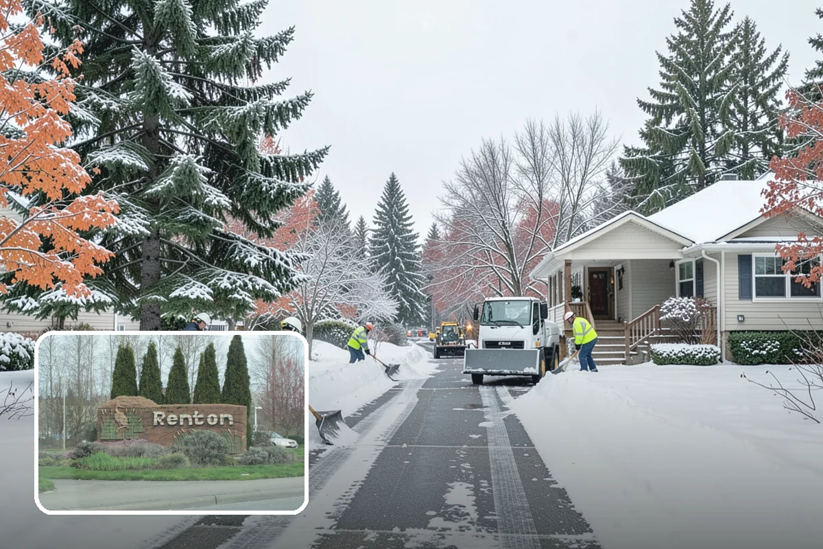Mobile Home Snow Removal in Renton, King County, WA - Sizes equipment to tight community lanes and lots